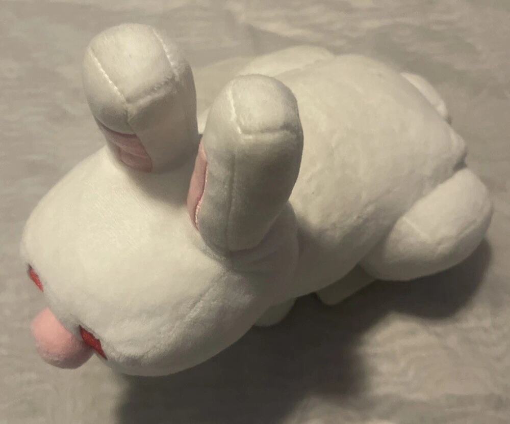 Mojang Minecraft Rabbit Bunny White 10 Inch Stuffed Plush Toy Animal